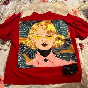 Zara Bijou Karman Oversized Sweatshirt small - like new